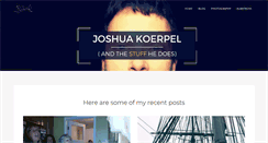 Desktop Screenshot of joshuakoerpel.com